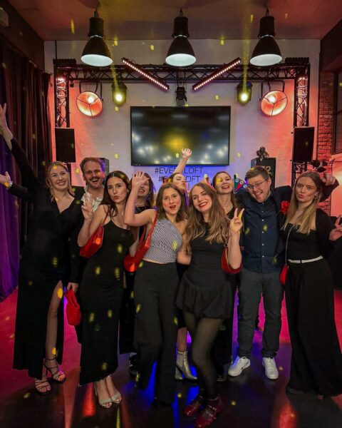 Gruppe bei Casino Night im Quizloft