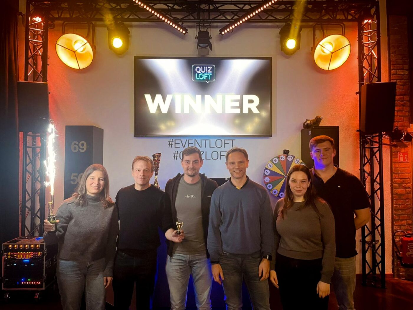 Foto vom Siegerteam im Quizloft