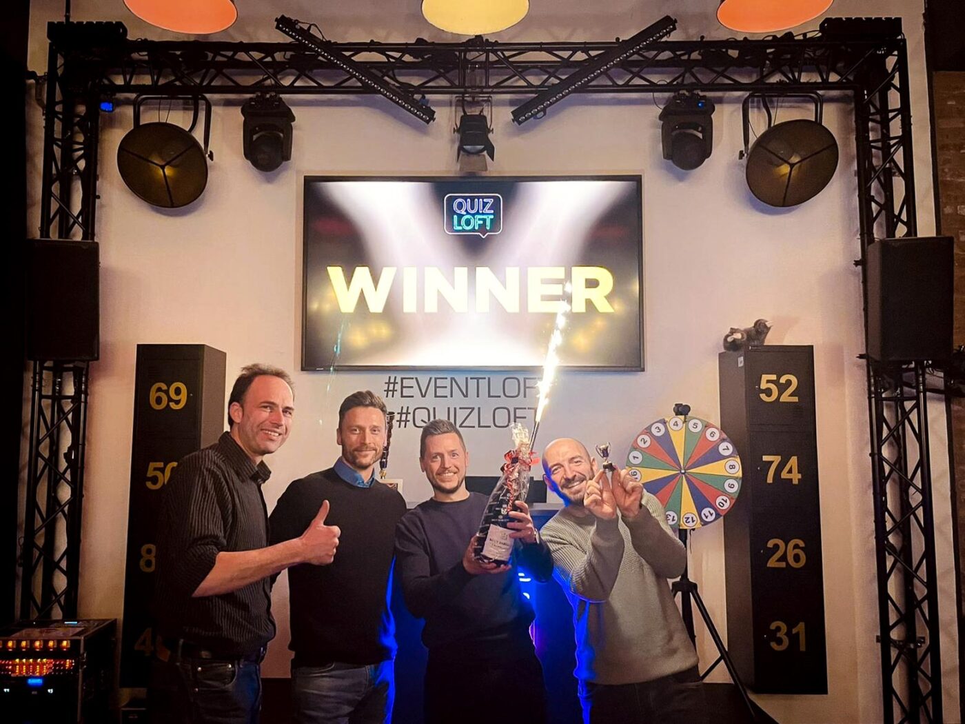 Foto vom Siegerteam im Quizloft