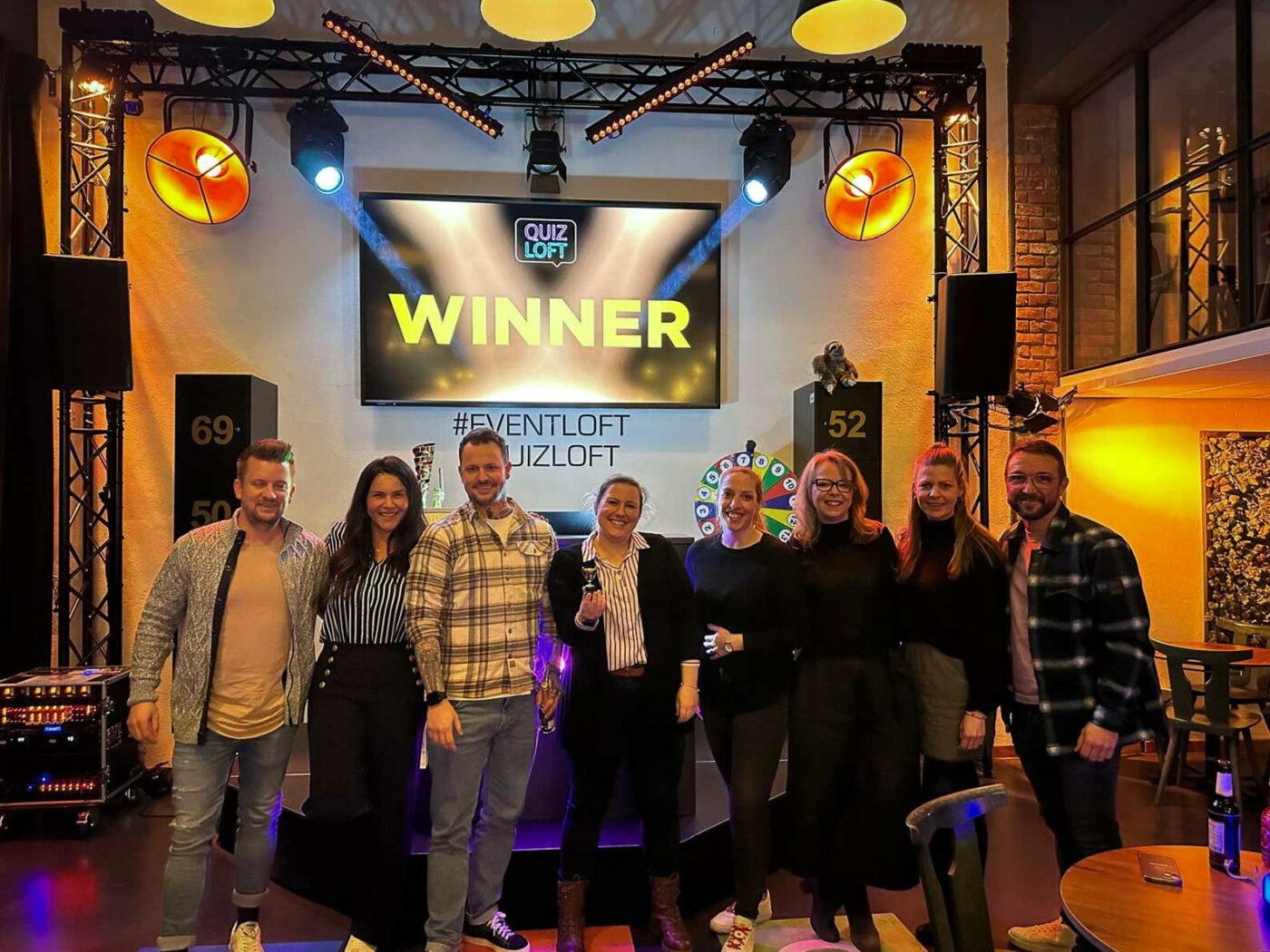 Teamfoto Sieger im Quizloft