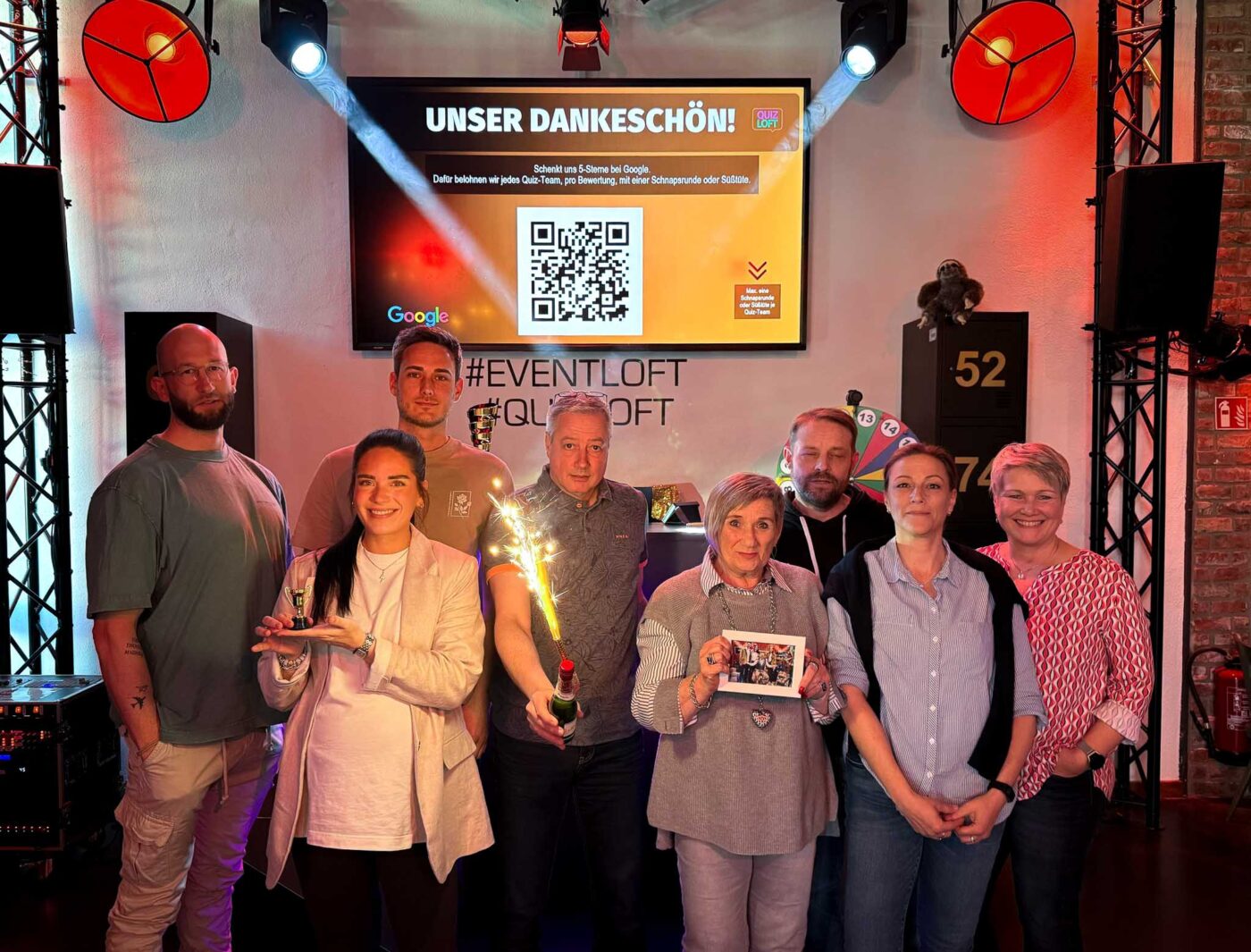 Teamfoto Quizloft Siegburg Gewinner Mai 2025