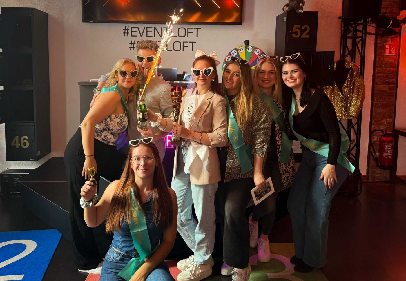 JGA Gruppenfoto im Quizloft