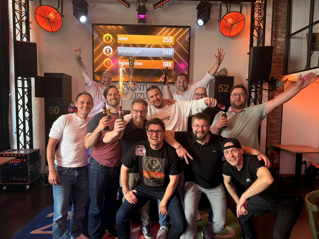 Siegerteam bei JGA im Quizloft